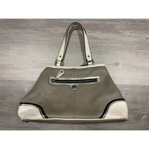 COACH LAURA SPECTATOR TOTE SATCHEL #F15145 ALL LEATHER PEBBLE GRAIN HANDBAG